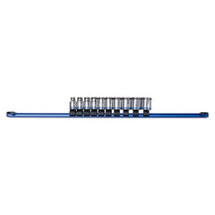 Kincrome - 10 Piece 1/4" Drive NUT-LOK Socket Rail Set | K2170NL