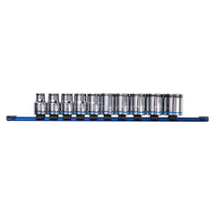 Kincrome - 10 Piece 1/2" Drive NUT-LOK Socket Rail Set | K2174NL