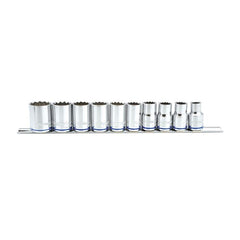 Kincrome Socket Set 10 Piece 1/2" Drive (Mirror Polish) - MetricK2174