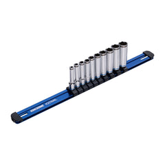 Kincrome - 10 Piece 1/4" Drive NUT-LOK Deep Socket Rail Set | K2176NL