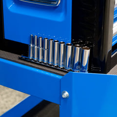 Kincrome - 1/4" Drive Metric Deep Socket Rail 10 Piece (mirror Polish) | K2176