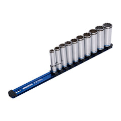 Kincrome - 10 Piece 3/8" Drive NUT-LOK Deep Socket Rail Set | K2178NL