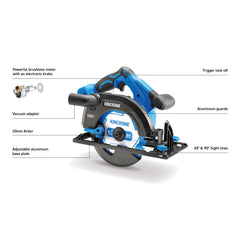 Kincrome - 18V Brushless 165mm Circular Saw | K23022