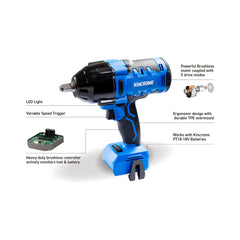 Kincrome - 18V Brushless 1/2" High-Torque Impact Wrench | K23118