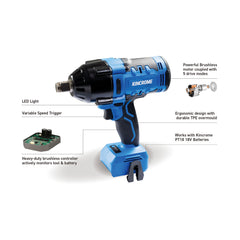 Kincrome - 18V Brushless 3/4" High-Torque Impact Wrench | K23119