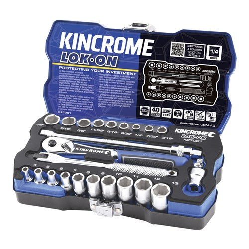 LOKON 1/4" 24-Piece Tool Set by Kincrome - Built to Last!