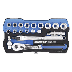 Kincrome LOK-ON Socket Set 19 Piece 3/8" Drive - Metric | K27010