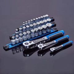 Kincrome - 1/4" Drive Metric Lok-on Socket Set Twist-lock Rail 11 Piece | K27040