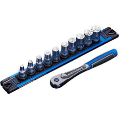 Precision Tool Set - LOKON 1/4 DRV 11P RAIL-MET by Industrial Shed