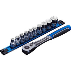 Heavy-Duty Socket Set by LOKON - 11P Rail-Met Precision Tools | K27044