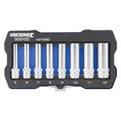 Kincrome LOK-ON Socket Set 8 Piece 1/4" Drive - Metric | K27050