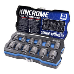 Kincrome - Heavy-Duty Impact Socket Set by LOKON - 12P 1/2" IMP Quality | K27071