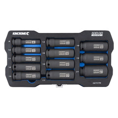 Kincrome LOK-ON Deep Impact Socket Set 12 Piece 3/8" Drive - Metric | K27078