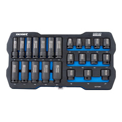 LOKON IMP 24P Heavy-Duty Socket Set by Industrial Shed - 3/8" Standard & Deep-MET | K27080