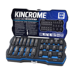LOKON IMP 24P Heavy-Duty Socket Set by Industrial Shed - 3/8" Standard & Deep-MET