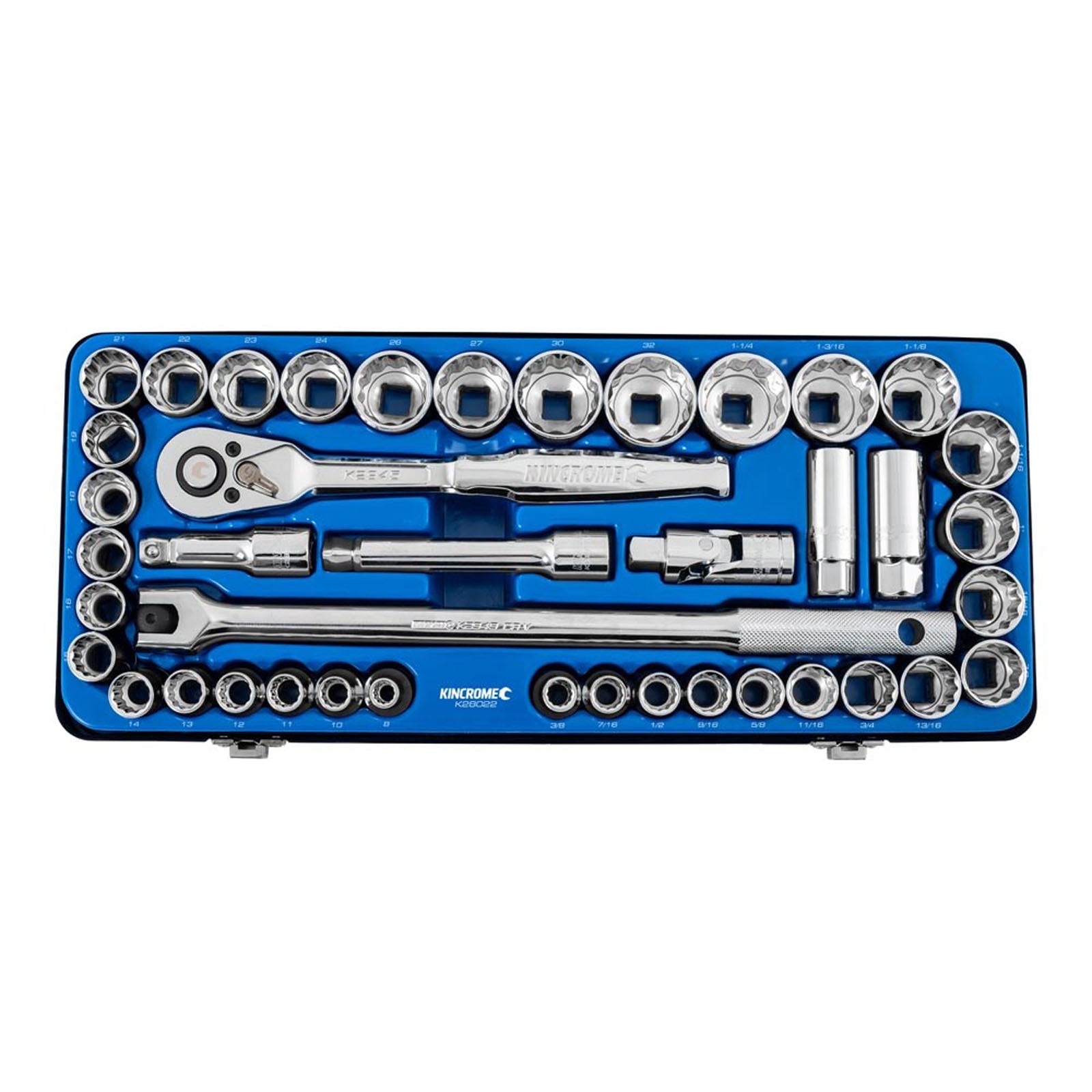 Kincrome Socket Set 42 Piece ½" Drive - Metric & Imperial | K28022