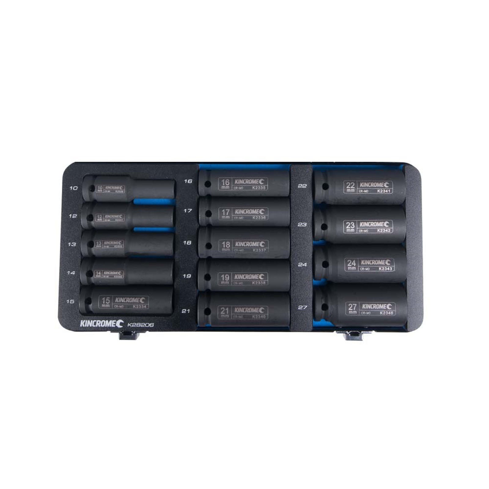 Kincrome Deep Impact Socket Set 14 Piece ½" Drive - Metric | K28206