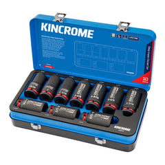 Action 10 Pc 3/4" Drive 12-point Imperial Deep Impact Socket