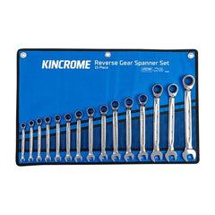 Kincrome Reversible Gear Spanner Set 15 Piece - Metric | K3015