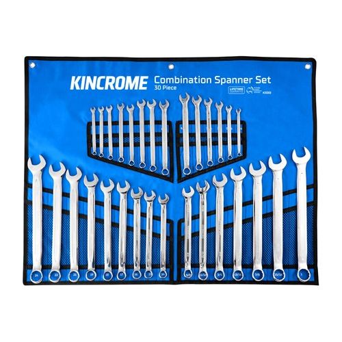 Kincrome Combination Spanner Set 30 Piece - Metric/Imperial | K3030