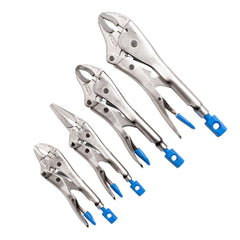 Kincrome - 4pce Long Nose & Curved Jaw Locking Plier Set | K40080