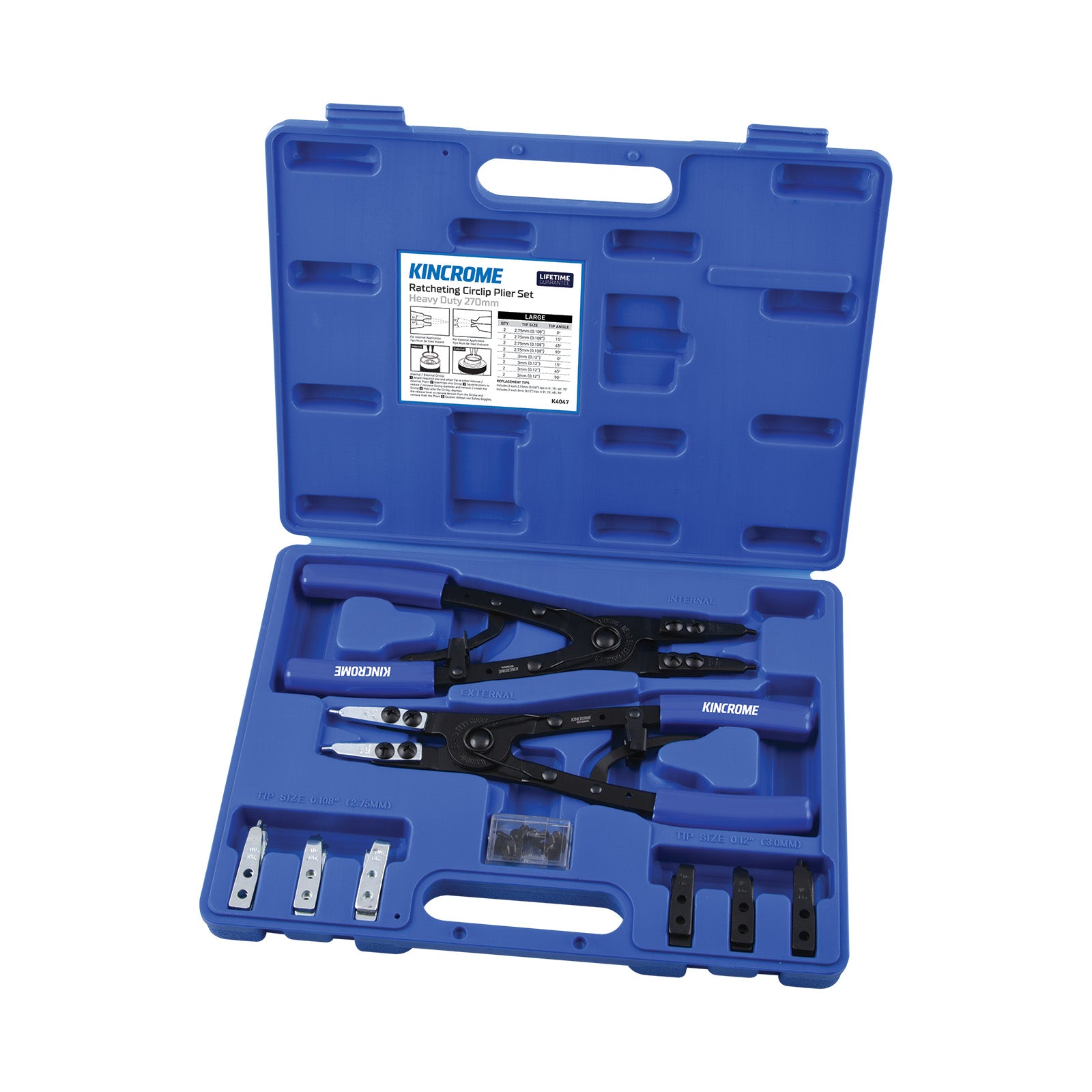 Kincrome Heavy-Duty Circlip Pliers | Reliable Tool for Pros | K4047