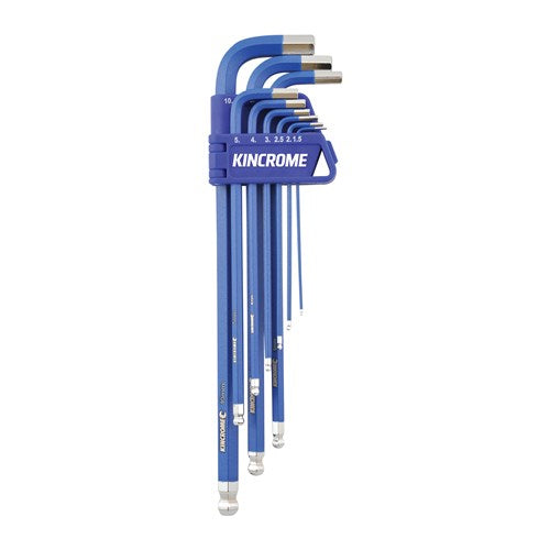 Kincrome Ball Point Hex Key Set Long Series 9 Piece | K5043