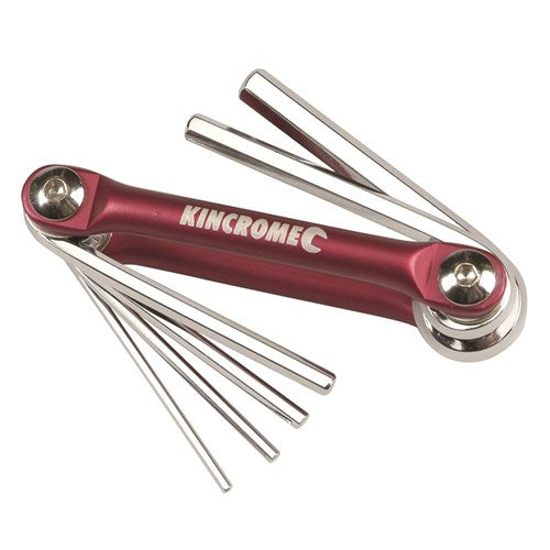 Kincrome Folding Hex Key Set 6 Piece Imperial | K5045