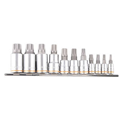 Kincrome Spline Bit Rail 11 Piece 1/4, 3/8 & 1/2" Drive | K5228