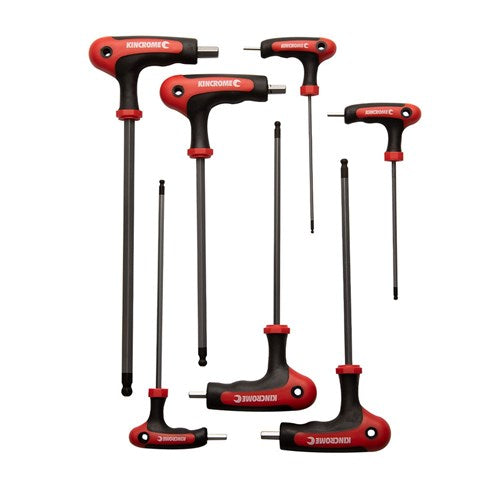 Kincrome Moulded T-Handle Hex Key Set 7 Piece - Imperial | K5241