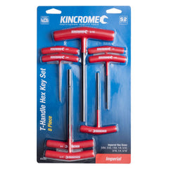 Kincrome - T-handle Hex Key Set 8 Piece Imperial | K5282