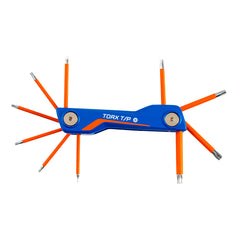 Kincrome - Aluminium Folding Tamperproof TORX Keys 10 Piece | K5383