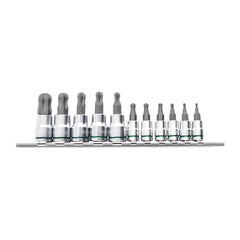 Kincrome - Ball-End TORX Socket Set Short Series 11 Piece 1/4" & 3/8" Drive | K5425