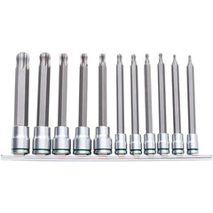 Kincrome Ball-End TORX Socket Set Long Series 11 Piece 1/4 & 3/8 Drive | K5525