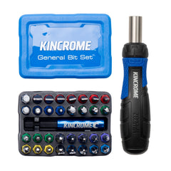 Kincrome - Mini Ratcheting Screwdriver & 33 Piece General Bit Set | K5674