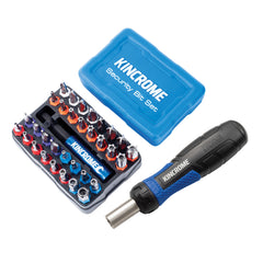 Kincrome - Mini Ratcheting Screwdriver & 33 Piece Security Bit Set | K5675