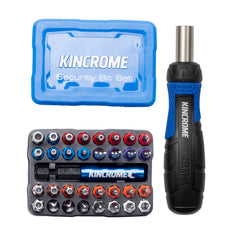 Kincrome - Mini Ratcheting Screwdriver & 33 Piece Security Bit Set | K5675