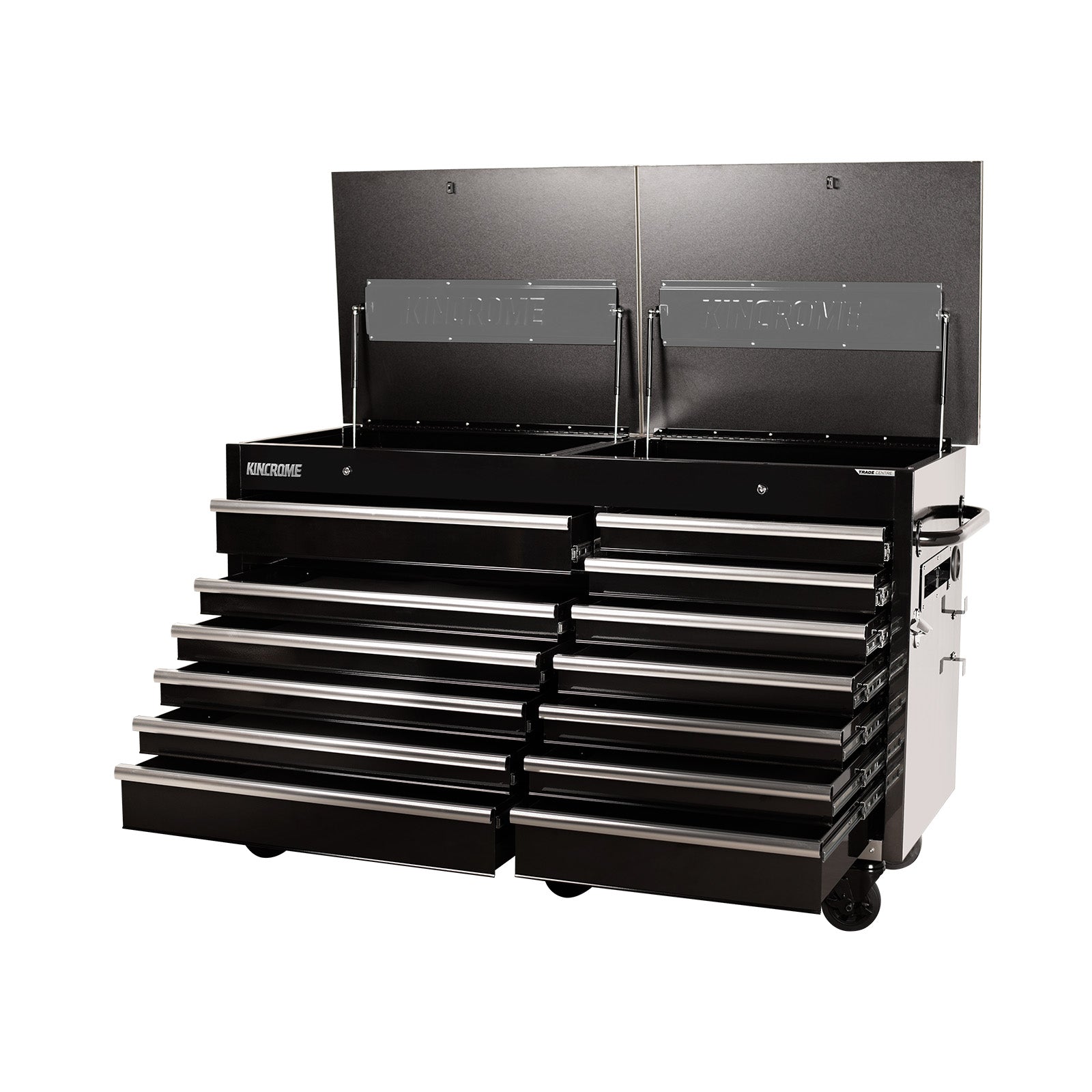 Kincrome TRADE CENTRE Mobile Bench Twin Lid 13 Drawer 1600mm (63") | K7371