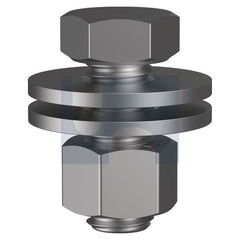 Hobsons - M12 x 30 - Purlin Hex Bolt Nut Washer - Zinc Plated - Class 4.6 | KBHMSZCM120030