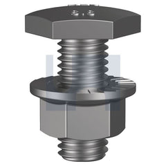 Hobsons - M10 x 25 - Fascia Bolt & Nut - Hot Dip Galvanised - Class 8.8 - Qty 200 | KBIHTGCM100025