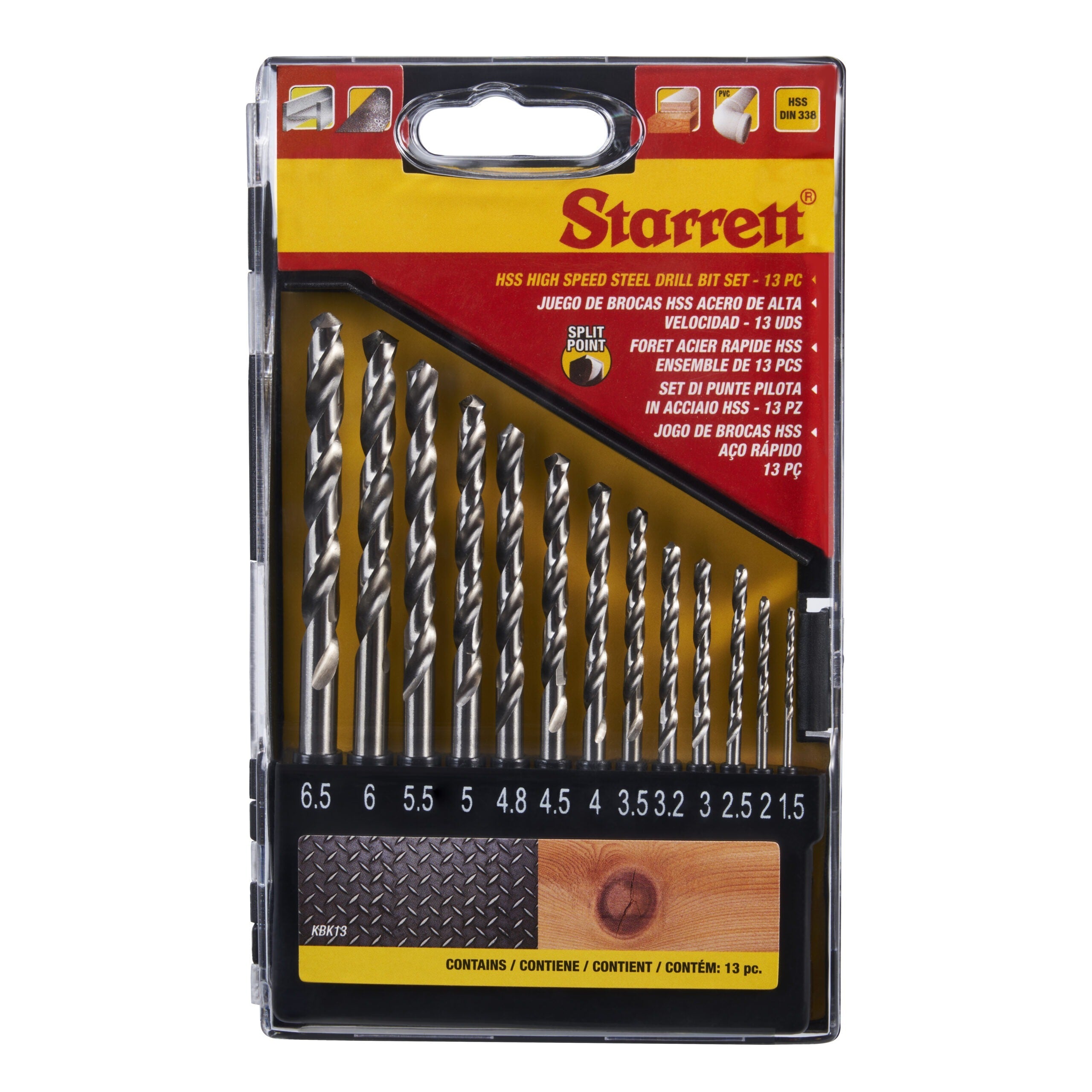 Starrett - HSS SPLIT POINT13PC SET | KBK13