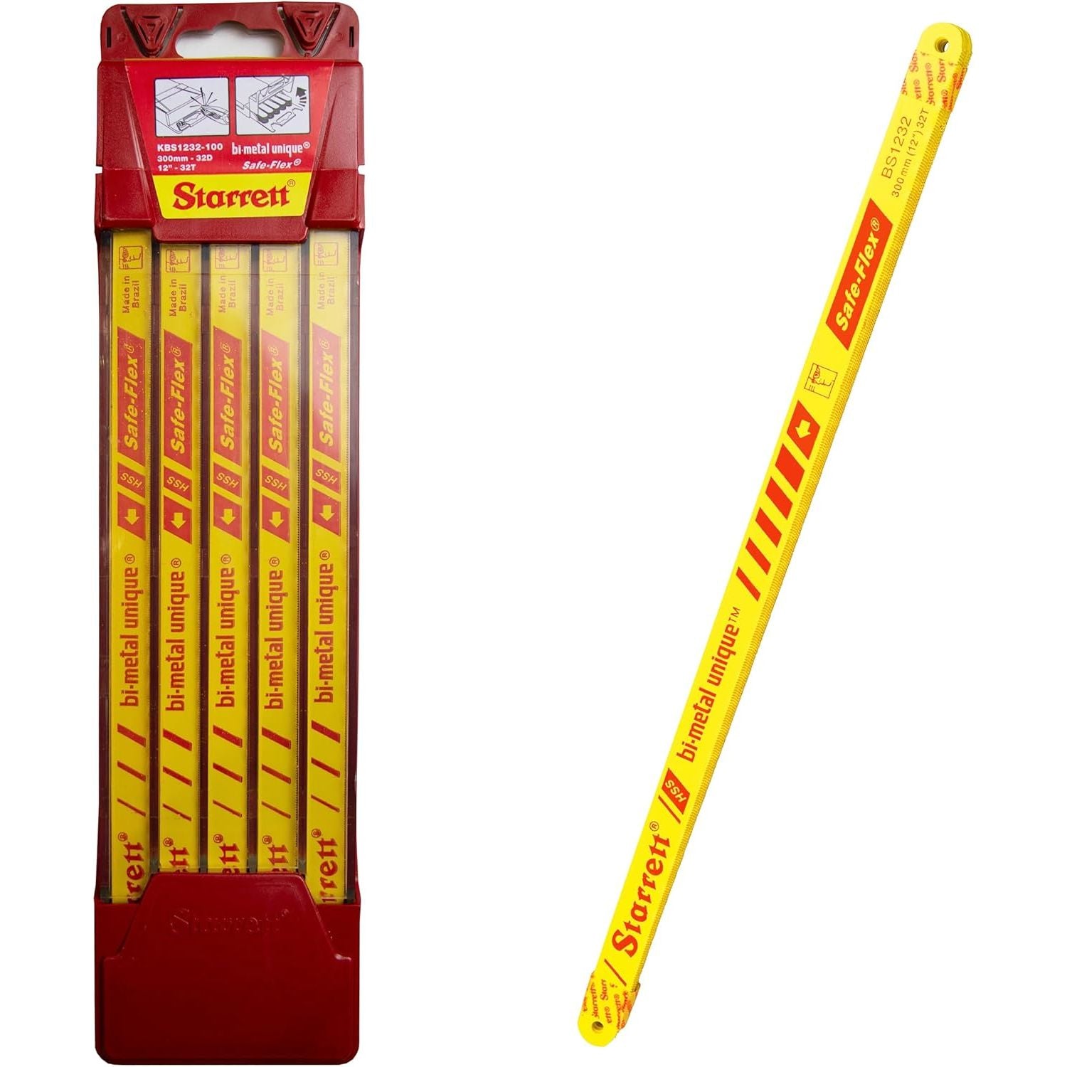 Starrett - Hand Hacksaw Bi Metal Unique 12inx32tpi - 50pc | KBS1232-50