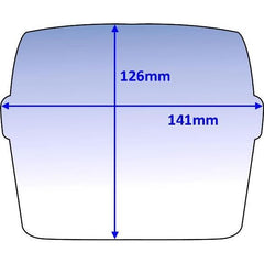 Weldclass - Lens Clear Outer Suit Jackson WH70 Pk10 | KC-J9931