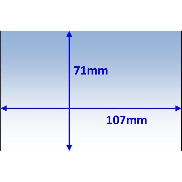 Weldclass - Lens Clear Inner 107x71mm Suit Jackson WH70 Pk10s | KC-J9932