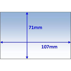 Weldclass - Lens Clear Inner 107x71mm Suit Jackson WH70 Pk10s | KC-J9932