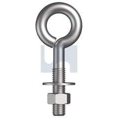 Hobsons - 5/16 x 5 ZINC PLATED (RoHS Compliant) HEC / MILD STEEL BSW EYE BOLT KIT (Pack of 100)
