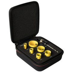 Starrett - Bi-Metal Fast Cut 6 Pc Electricians Kit With Kwik Change Arbors | KFC06082