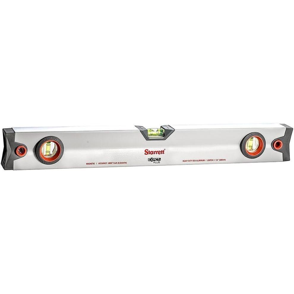 Starrett - Exact 24'' Aluminum  Magnetic Box Beam Level | KLBX24-1-N