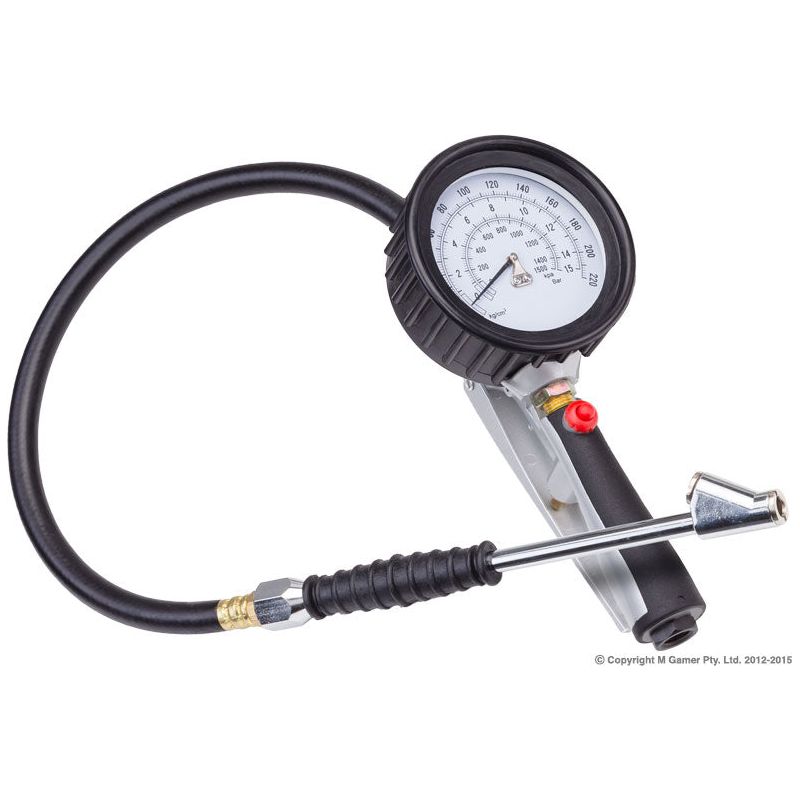 Kuani - Dual Chuck Pistol Grip Tyre Inflator with Gauge | KP79G07