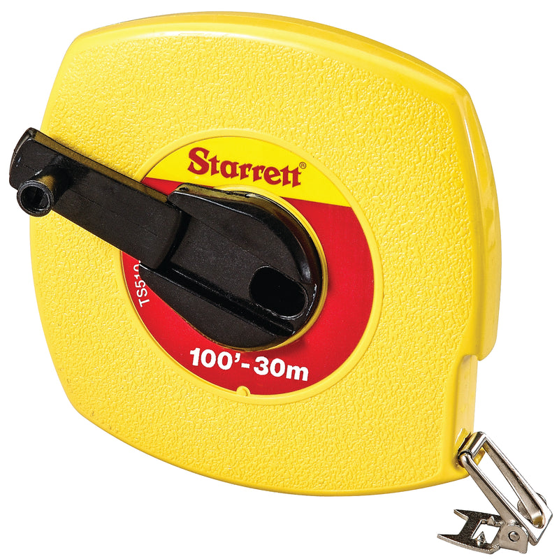 Starrett - Starrett3/8" X 100'(30m) Enlish/Metric Long Closed Reel Folding Hookin Inc | KTS510-100ME-N